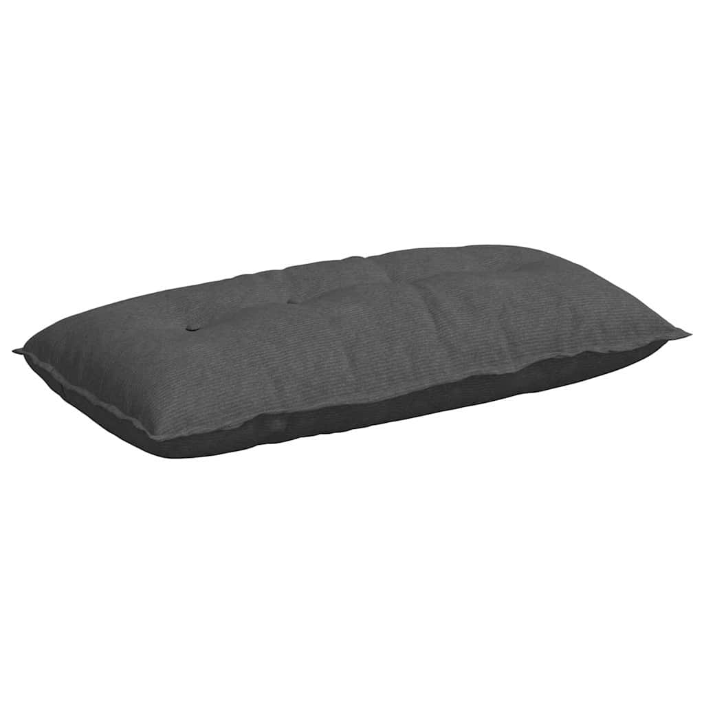 Cuscino schienale Vidaxx tessuto a corde grigio scuro 100 x 50 cm