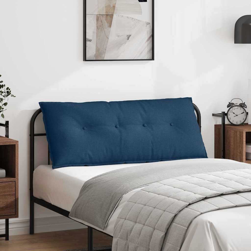 Vidaxl rugkussen blauw 120 x 19 x 50 cm stof