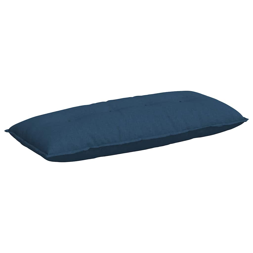 Vidaxl rugkussen blauw 120 x 19 x 50 cm stof