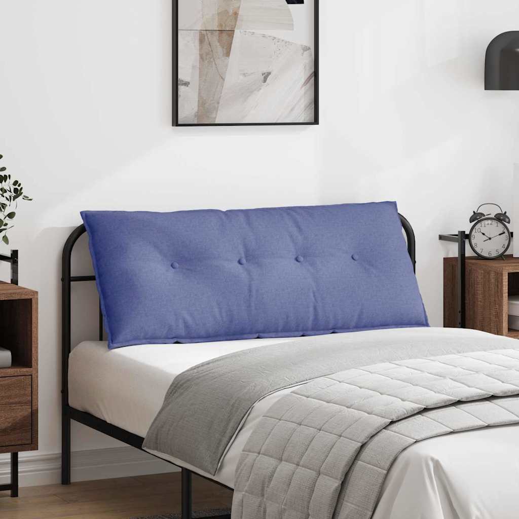 Vidaxl rugkussen jeans blauw 120 x 19 x 50 cm stof