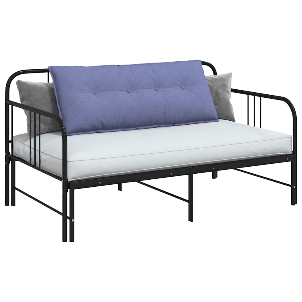 Cuscino schienale Vidaxx in tessuto blu jeans 120 x 19 x 50 cm