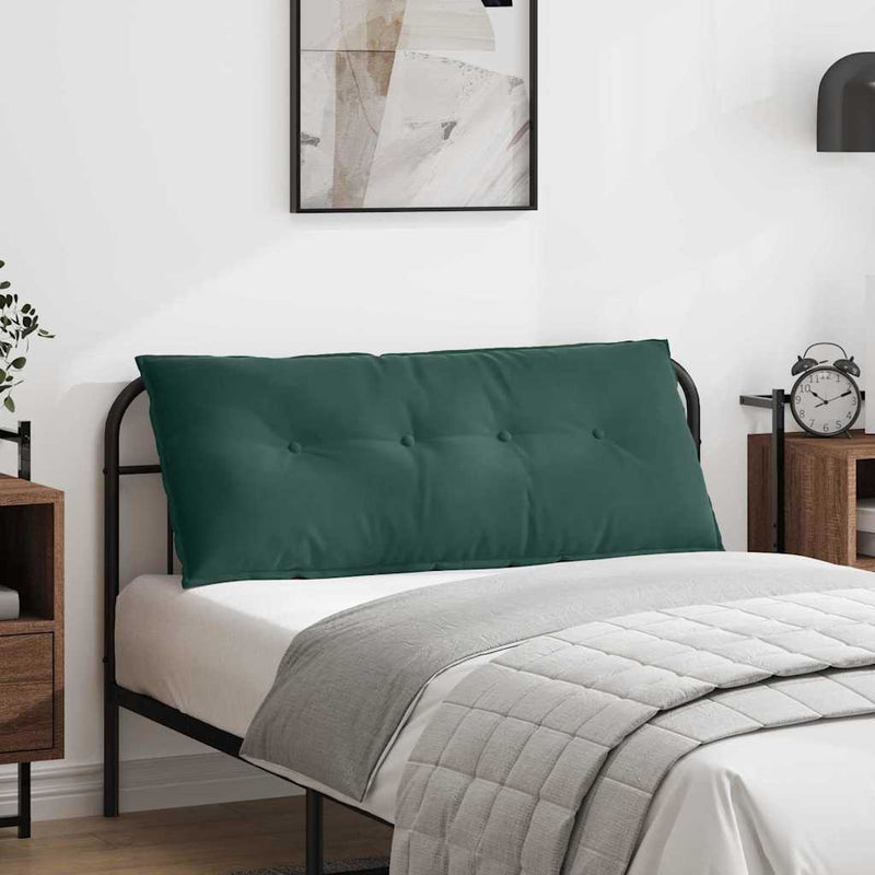Cuscino schienale Vidaxx in tessuto a corde verde scuro 120 x 50 cm