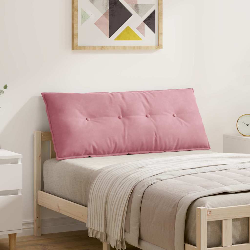 Vidaxl rugkussen roze 120 x 50 cm cordstof