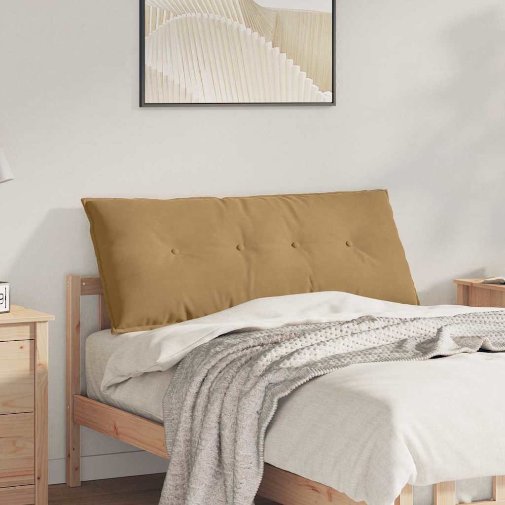 Vidaxl rugkussen bruin 120 x 50 cm cordstof