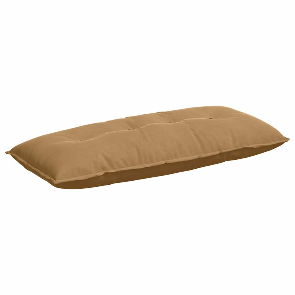 Vidaxl rugkussen bruin 120 x 50 cm cordstof
