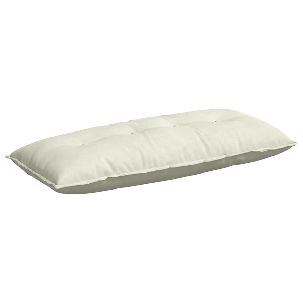 Vidaxl rugkussen crème 120 x 50 cm cordstof