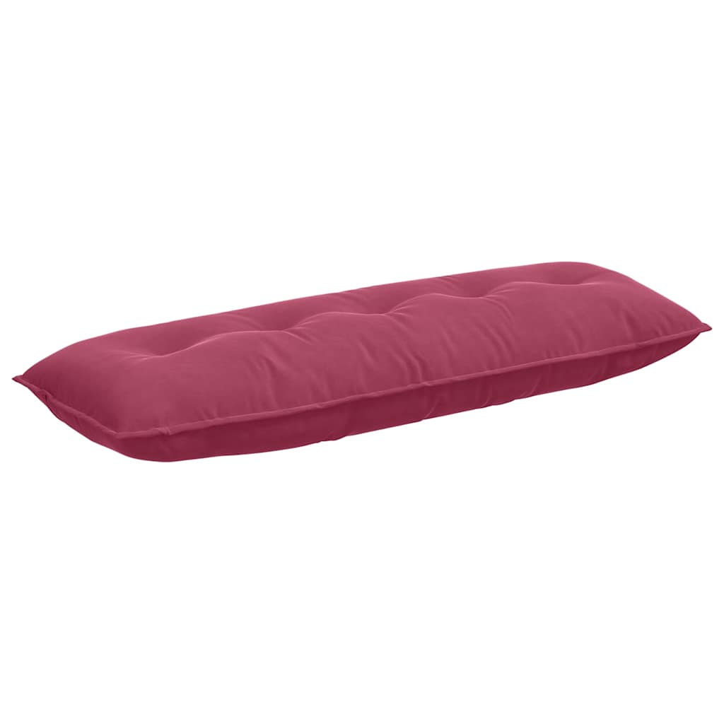 Vidaxx cojín de respaldo rojo vino 140 x 50 cm tela de pana