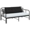 Cuscino schienale Vidaxx nero 140 x 50 cm in tessuto microfibra