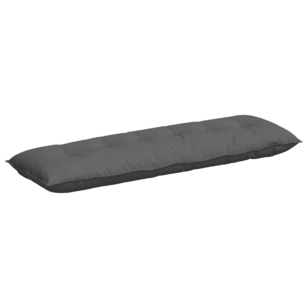 Vidaxx cojín de respaldo gris oscuro 160 x 19 x 50 cm tela