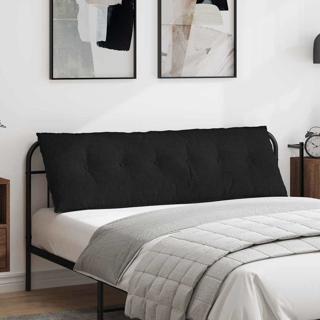 Vidaxx cojín de respaldo negro 160 x 19 x 50 cm tela