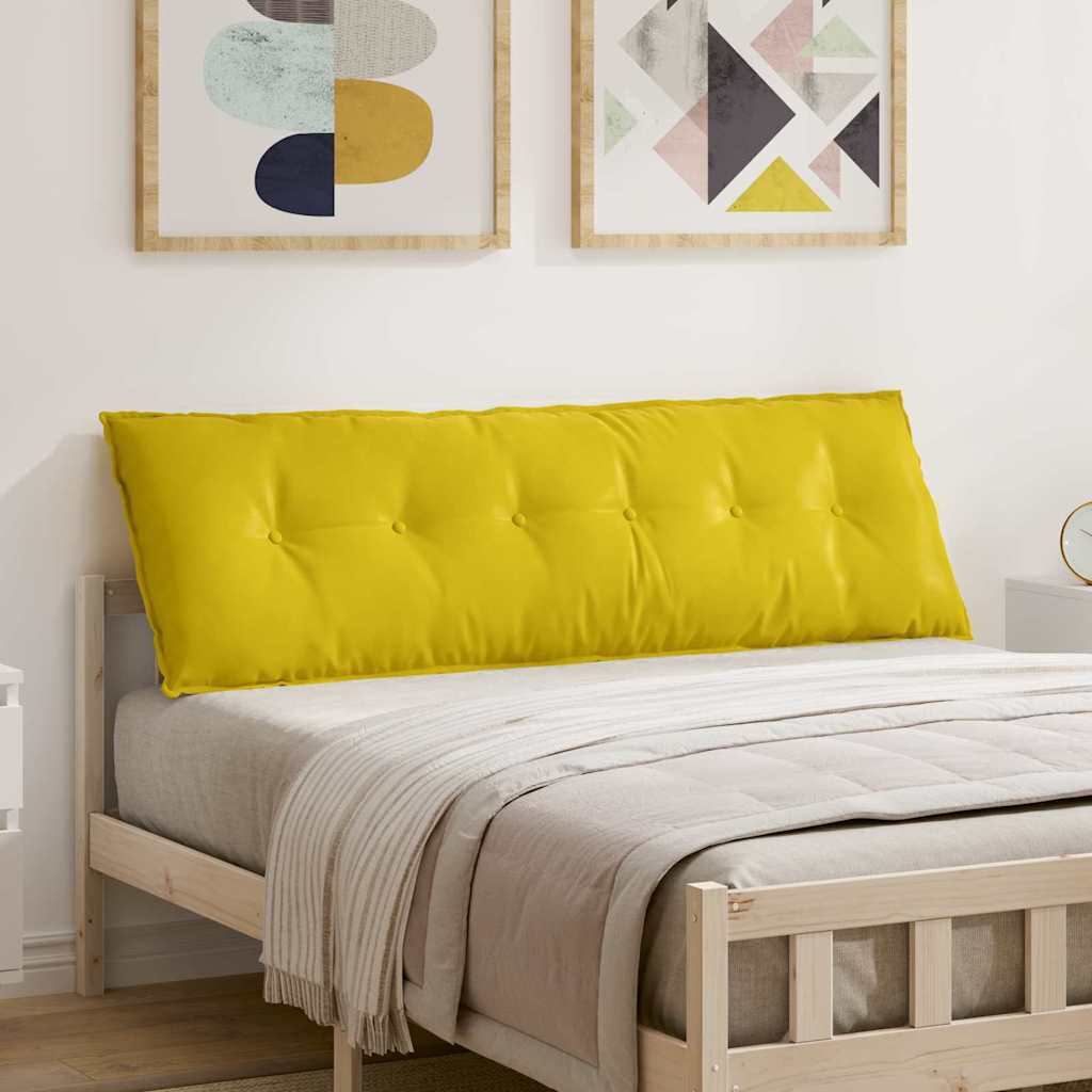 Cuscino schienale Vidaxx giallo 160 x 50 cm in tessuto a corde