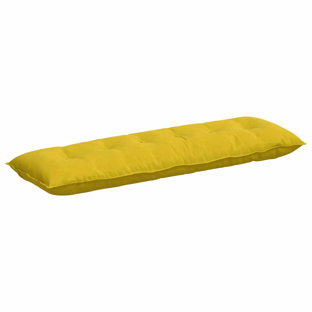 Cuscino schienale Vidaxx giallo 160 x 50 cm in tessuto a corde