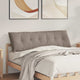 Vidaxx back cushion taupe 160 x 50 cm microfibre fabric