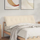 Vidaxx cojín de respaldo beige 160 x 50 cm tejido de microfibra