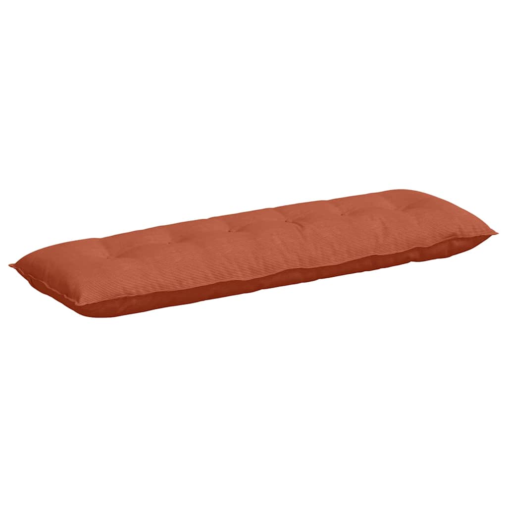 Vidaxx cojín de respaldo rojo-naranja 160 x 50 cm tela de pana