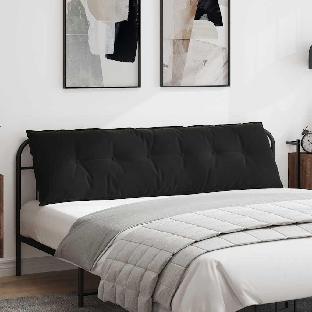 Vidaxx cojín de respaldo negro 180 x 50 cm tela de pana