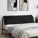 Vidaxl rugkussen zwart 180 x 50 cm cordstof