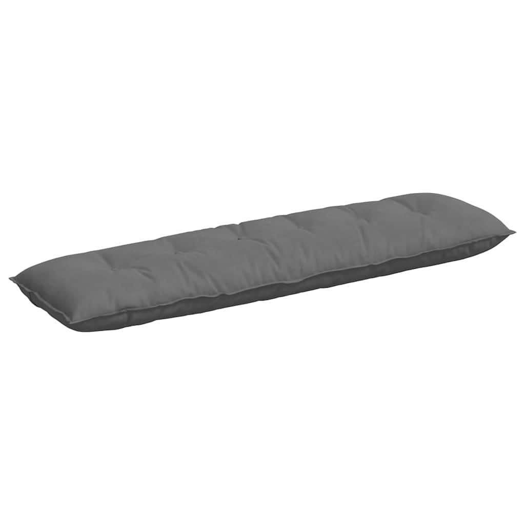 Vidaxx cojín de respaldo gris oscuro 180 x 50 cm tejido de microfibra