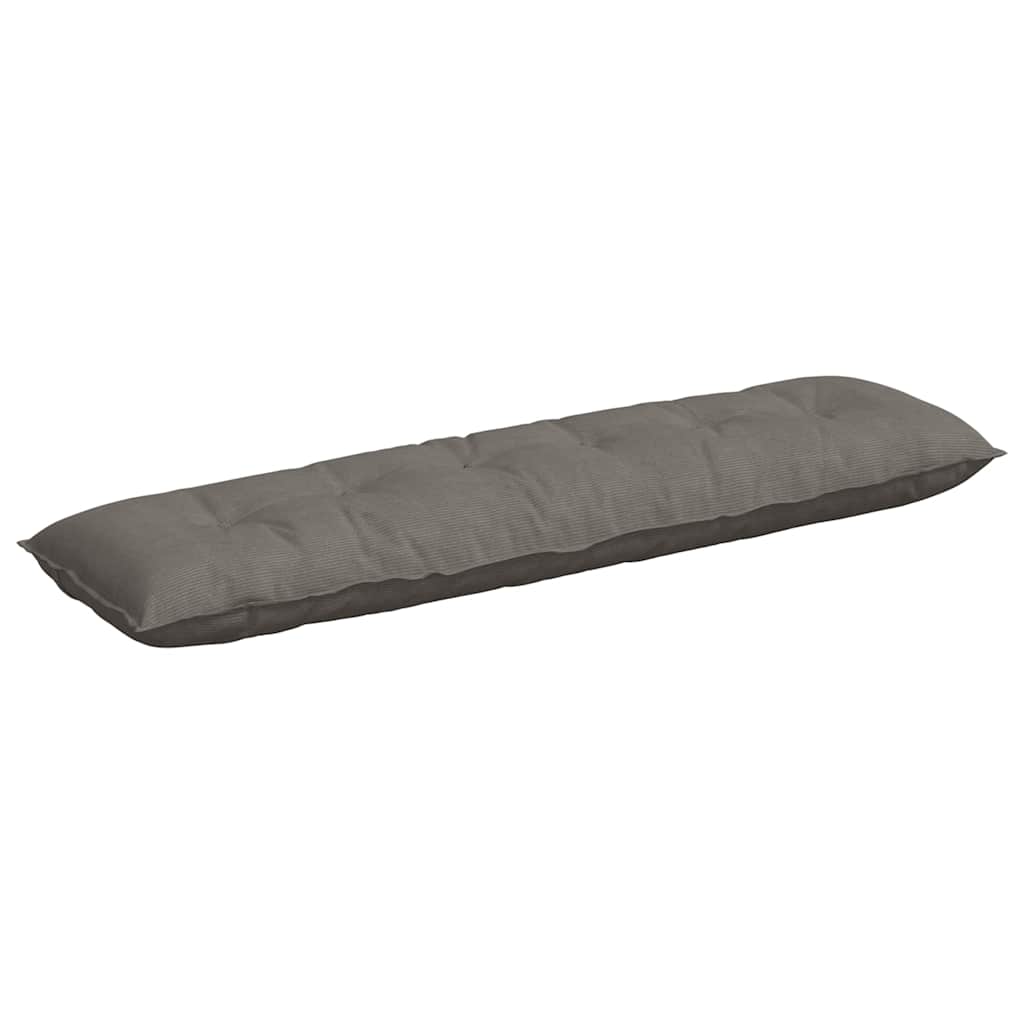 Vidaxx cojín de respaldo gris claro 180 x 50 cm tela de pana