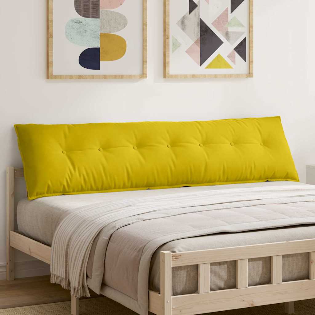 Cojín de respaldo vidaxx amarillo 200 x 50 cm tela de pana