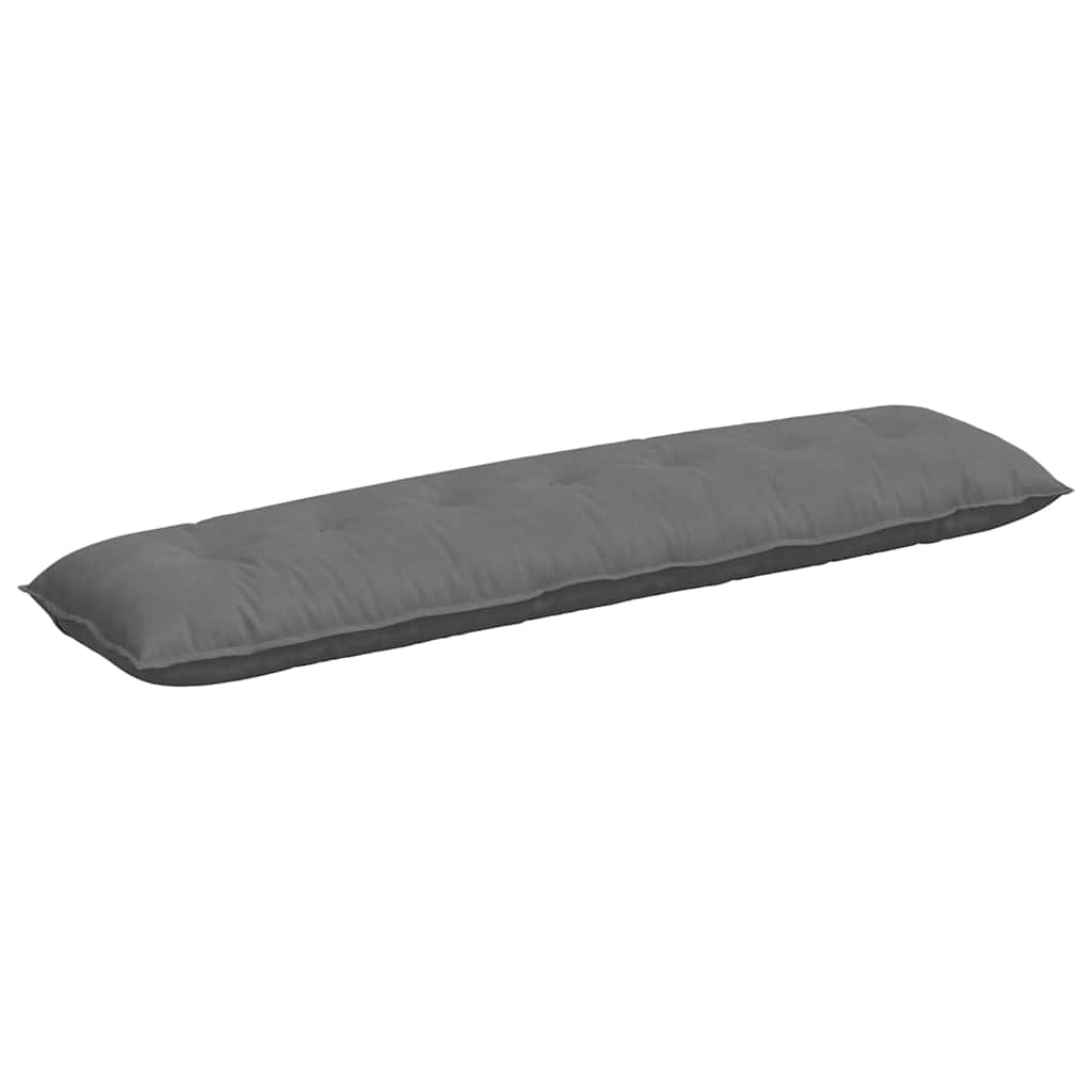 Vidaxx cojín de respaldo gris oscuro 200 x 50 cm tejido de microfibra