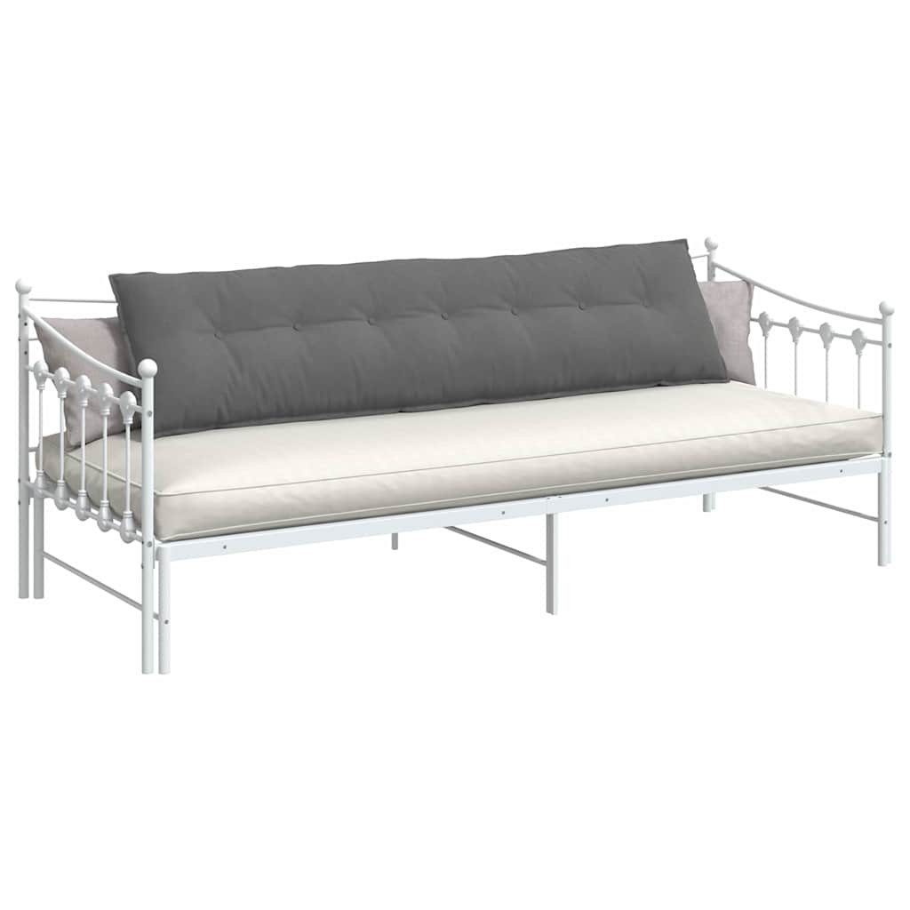 Vidaxx cojín de respaldo gris oscuro 200 x 50 cm tejido de microfibra