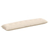 Vidaxl rugkussen beige 200 x 50 cm microvezel stof