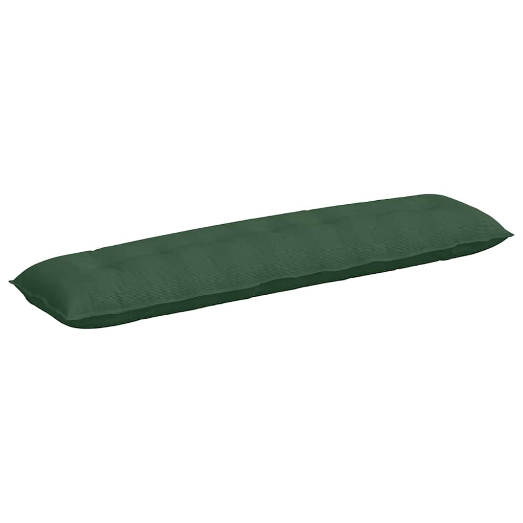 Vidaxx cojín de respaldo verde selva 200 x 50 cm tela de pana