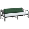 Vidaxx cojín de respaldo verde selva 200 x 50 cm tela de pana