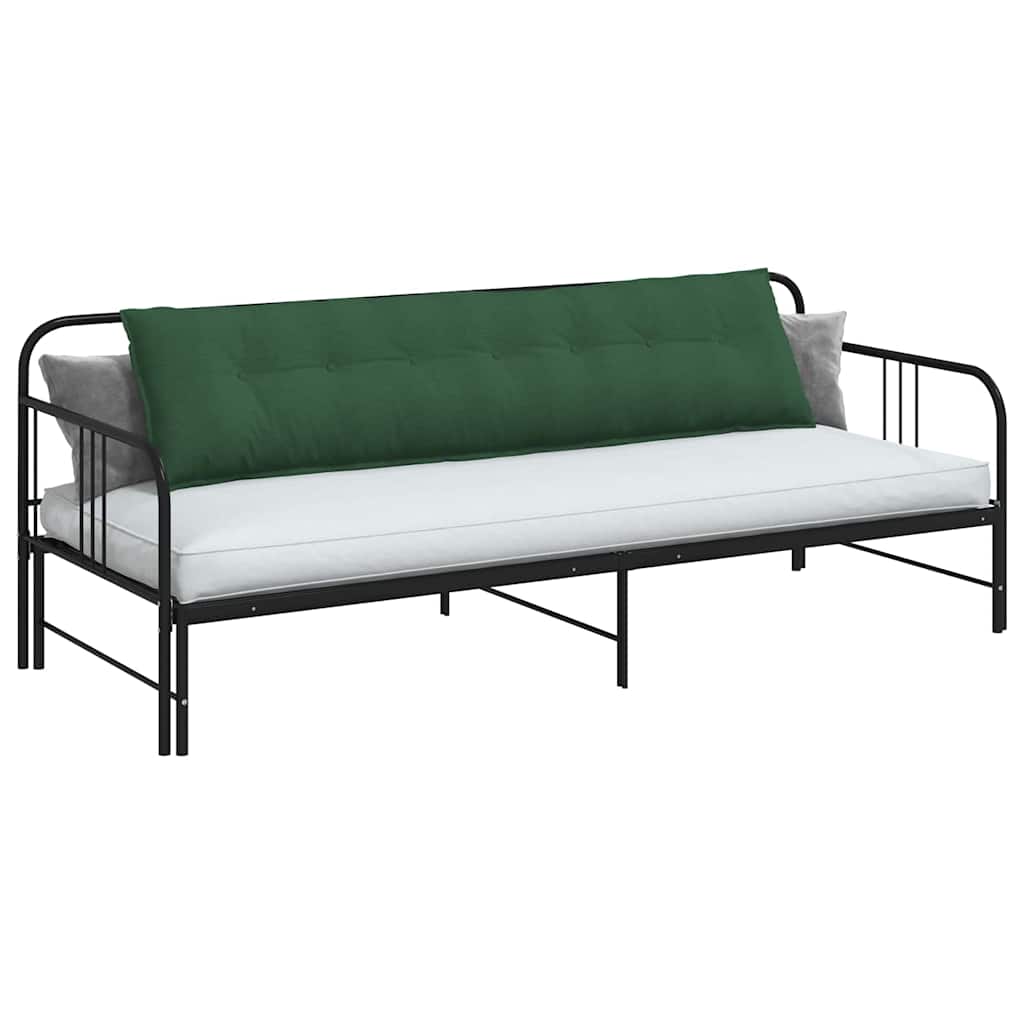 Vidaxx cojín de respaldo verde selva 200 x 50 cm tela de pana