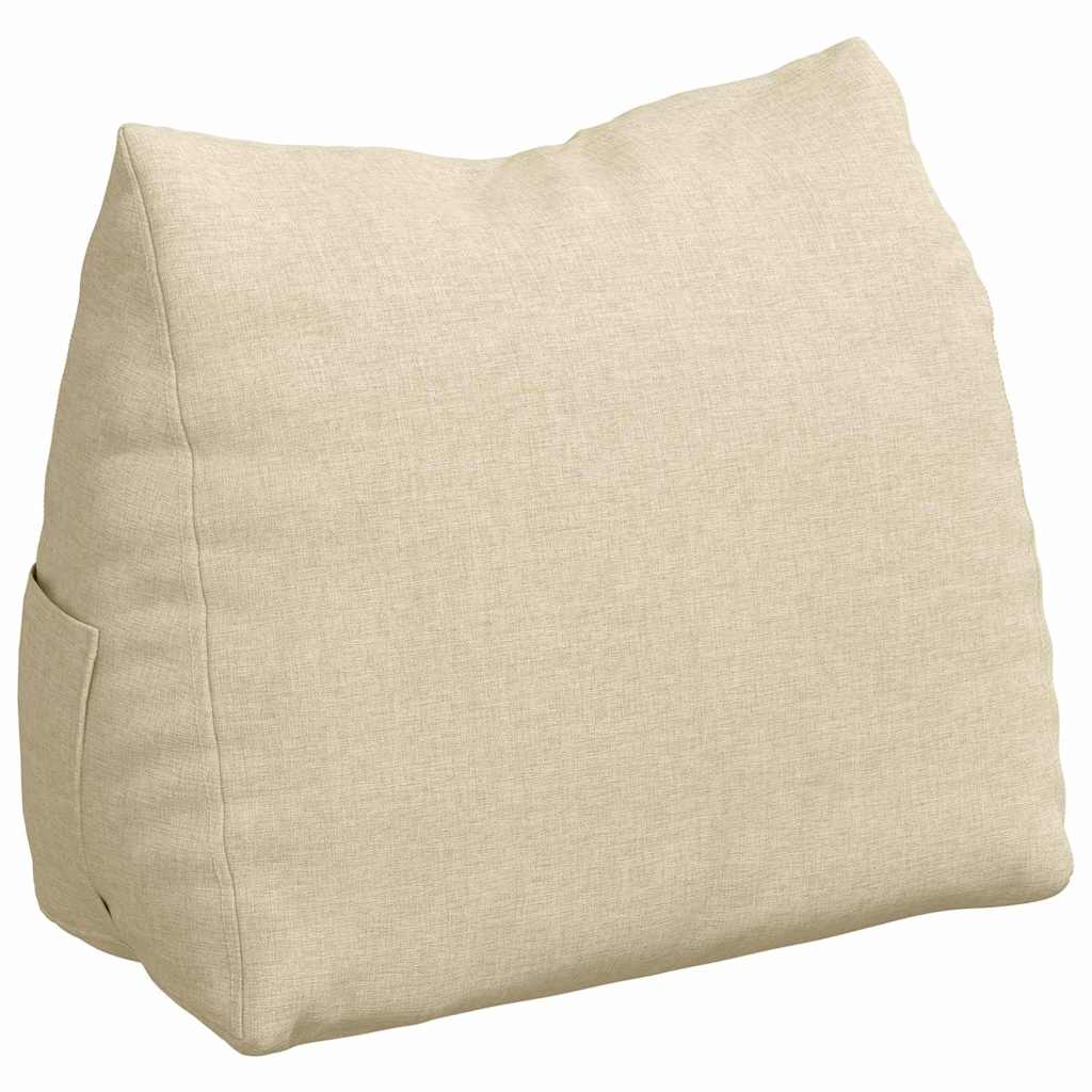 Vidaxl rugkussen crème 45 x 20 x 35 cm stof
