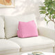VidaXL cojín de respaldo rosa 45 x 20 x 35 cm tela