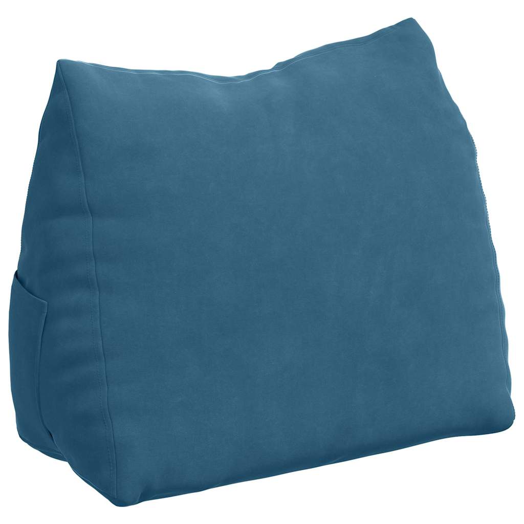 Vidaxx cojín de respaldo azul 45 x 20 x 35 cm tela de pana