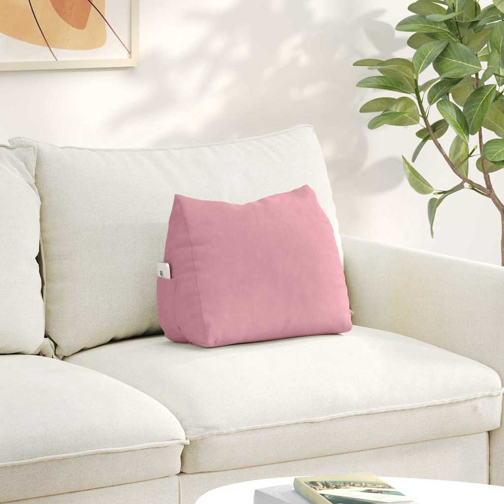 Vidaxx cojín de respaldo rosa 45 x 20 x 35 cm tela de pana