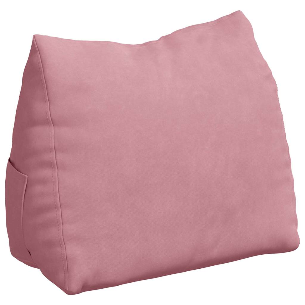 Vidaxx cojín de respaldo rosa 45 x 20 x 35 cm tela de pana