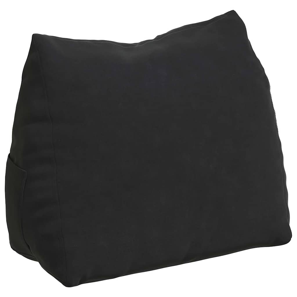 Vidaxx cojín de respaldo negro 45 x 20 x 35 cm tela de pana