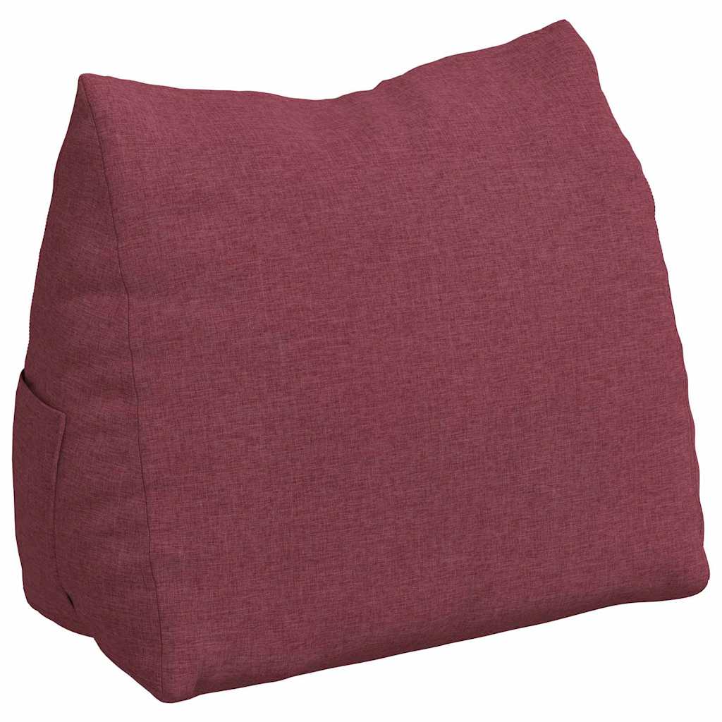 Vidaxx cojín de respaldo tejido rojo vino 60 x 20 x 50 cm