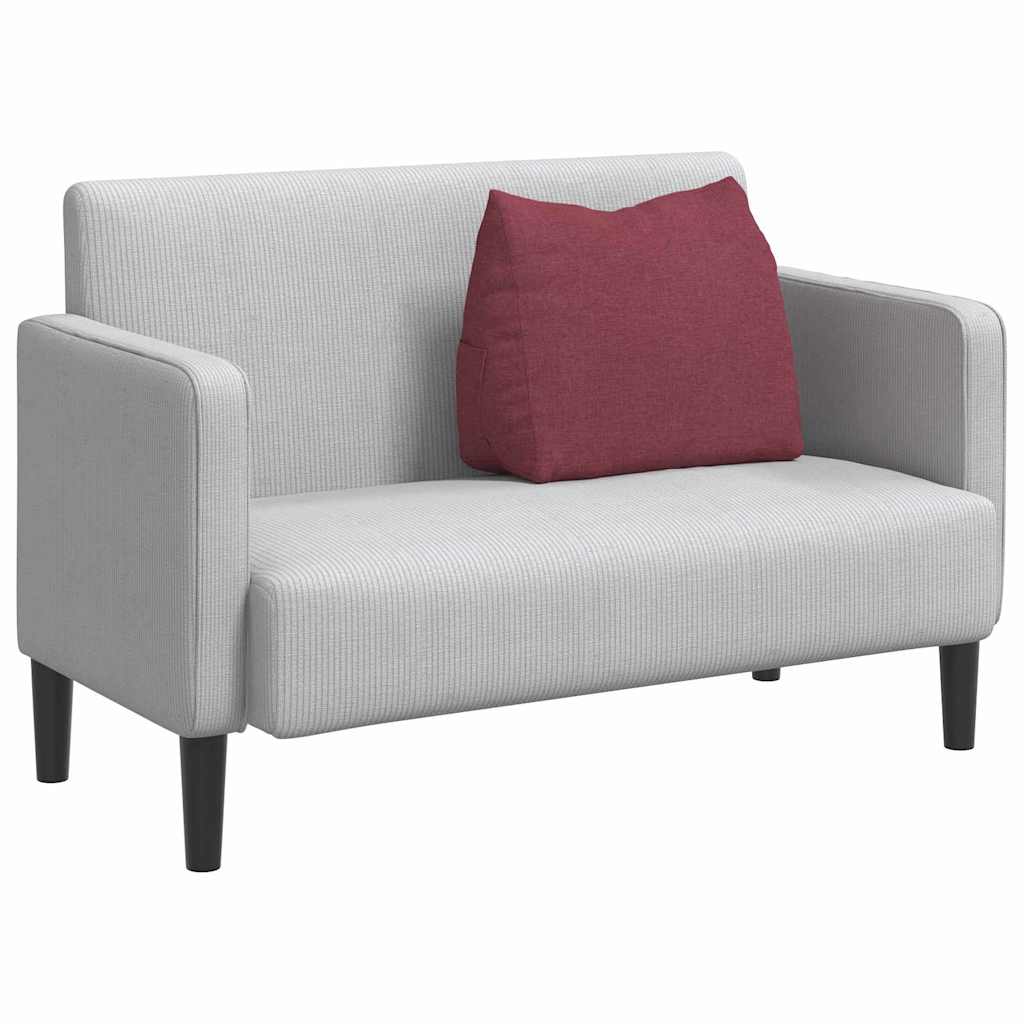Vidaxx cojín de respaldo tejido rojo vino 60 x 20 x 50 cm