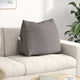 Vidaxl rugkussen taupe 60 x 20 x 50 cm stof