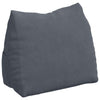 Vidaxl rugkussen donkergrijs 60 x 20 x 50 cm cordstof