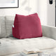 Vidaxx cojín de respaldo rojo vino 60 x 20 x 50 cm tela de pana