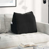 Vidaxl rugkussen zwart 60 x 20 x 50 cm cordstof
