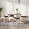 Cojines de asiento VidaXL 4 piezas tejido marrón 40 x 40 x 6 cm