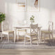 Cuscini sedile VidaXL 4 pezzi tessuto crema 40 x 40 x 3 cm