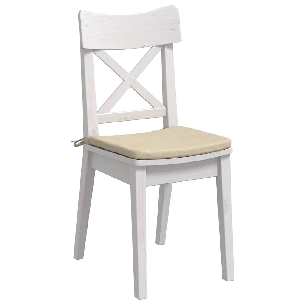 Cuscini sedile VidaXL 4 pezzi tessuto crema 40 x 40 x 3 cm