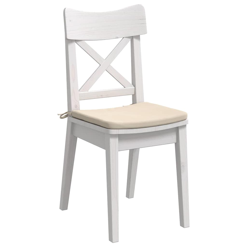 Cuscini per sedili Vidaxx 4 pezzi beige 40 x 40 x 3 cm in tessuto microfibra