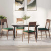 Cojines de asiento VidaXL 4 piezas verde oscuro 40 x 40 x 3 cm tela de algodón