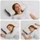Vidaxxl almohada con cojín blanco 60 x 34 x 11 cm poliéster