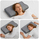 VidaXL almohada con cojín gris 60 x 34 x 11 cm poliéster