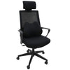 Vidaxl rugkussen met kussen zwart 40 x 32 x 13 cm polyester